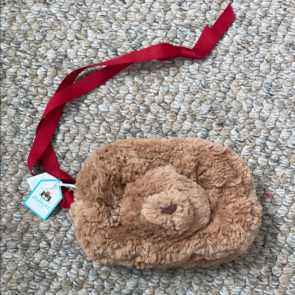 Jellycat Bartholomew Bear Plush Purse / Crossbody Bag – NWT – Teddy Bear